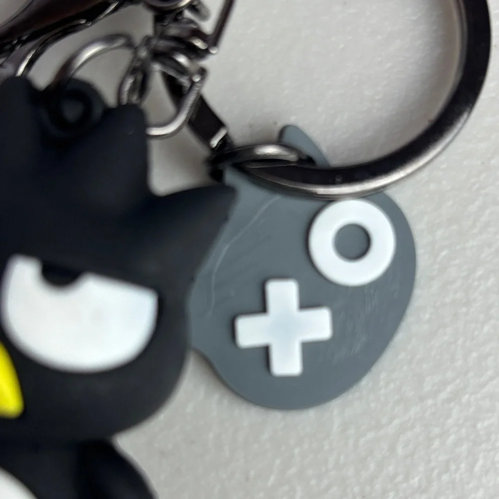 Sanrio Badtz-Maru Black and Yellow Character Keychain/Backpack Charm